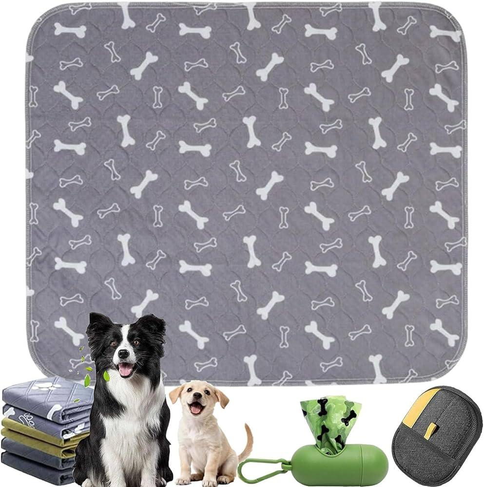 Reusable Puppy Pads for Dogs & Cats, Washable, Durable Leak-Proof & Anti-Slip Pet Training Pads for Home & Travel 16x23 in