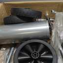 VEVOR Hose Reel Cart, Hold Up to 300 ft of 5/8 Hose, Hose Carts Mobile Tools with 4 Wheels, Heavy Duty Outdoor Water Planting Cart with Storage Basket, for Garden, Yard, Lawn