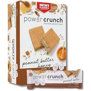 Pack of 2 Power Crunch Protein Wafer Bars, High Protein Snacks with Delicious Taste, Peanut Butter Honey, 1.4 Ounce (5 Count) (BBD 03 JAN 2026)