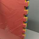 EVA Foam Mat Tiles 4-Pack - 16 SQ FT Interlocking Padding for Playroom or Gym Flooring - Workout Mat or Baby Playmat by Stalwart (Multicolor)