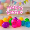 12 Pack Large Easter Eggs – 3.74'' Bright Plastic Fillable Eggs for Easter Egg Hunt, Party Favors, Surprise Gifts