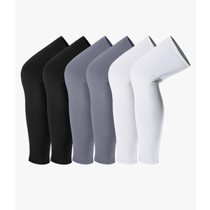 Leg Sleeves Compression Long Knee Sleeve UV Protect for Men Women Sport Basketball Football L