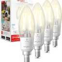Sengled Smart Light Bulbs, Smart Candelabra LED Bulb, Dimmable Chandelier Light Bulbs, 5W (40W Equivalent) 450LM, Smart Bulbs That Work with Alexa Google, Only 2.4GHz WiFi, No Hub Required, 4 Pack