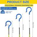 Volleyball Spike Trainer with Adjustable Height & Real Ball Feel