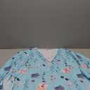 Blouse for Women Dressy Casual Summer Chiffon 3/4 Sleeve Tops Business Work Shirts Double Layered Tunic Evening Party Size 2XL