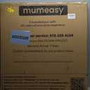 Mumeasy 29.6-46" Baby Gate for Stairs, Pressure Mounted Dog Gate for Doorways, Auto Close Pet Gate for Indoor Use, Extra Wide Child Gate with Walk Thru Door White, Mom's Choice Awards Winner