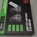 Kewig Motorcycle Auxiliary LED Light Kit Driving Spotlights White/Amber Fog Light with Mount Brackets Wire Harness Waterproof 60W Offroad Work Lights Compatible with Motorcycle J-eep Car Truck (Black)