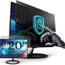 [2 Pack] Premium Privacy Screen Filter for 20 Inches Desktop Computer Widescreen Monitor with Aspect Ratio 16:09. Anti Glare and Anti Blue Light Protection