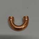 PATIKIL 1/2 Inch ID Copper Pipe Fittings, 5 Pcs 180 Degree Return Bend Copper Pipe Sweat Welding Solder Connection for HVAC Air Conditioning Hydraulic