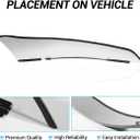 Chrome Front Bumper Corner Trim Right Side Fit for Freightliner Cascadia 2008-2017
