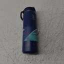 Takeya Actives 24 oz Water Bottle with Straw Lid - Double Wall Stainless Steel Insulation - Dishwasher Safe & BPA-Free - Removable Bumper - Midnight Blue