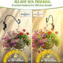 AJART Bird Feeder Hangers Outdoor: 16-Inch Swivel Hanging Plant Bracket for Wall Mount - Swivel Plant Hook for Flower Basket