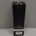 POWCAN 32oz Stainless Steel Slim Water Bottle: Sweatproof, Flex Cap, Lightweight, Standard Mouth, Top Handle, Vacuum Insulated Flask with straw for Office, Home, Commute, Workouts (Midnight Black)