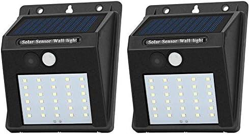 Decorman Solar Sensor Lights Outdoor 30 LED Wireless Waterproof Security Solar Motion Sensor Wall Lights for Fence Patio Deck Yard Garden with Motion Activated Auto On/Off