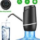 5 Gallon Electric Drinking Portable Water Dispenser, Universal USB Charging Water Bottle Pump For 2-5 Gallon With 2 Silicone