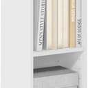 Furinno Fulda Book Shelf, 3-Tier Narrow Storage Cabinet, Bookcase with 10-in Width Storage Shelf, 9.3 x 9.8 x 31.5, for Living Room, Bedroom, Home Office, White