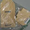 Artilady 2 Pack Boho Wall Hanging Shelves - 2 Tier Handmade Rainbow Arch Solid Wood Floating Shelf Wall Decor Trinket Storage Rack for Bedroom Living Room Nursery Bathroom