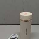 Travel Electric Kettle Portable Mini Kettle, Small Hot Water Boiler with 4 Temperature Settings,304 Stainless Steel, Fast Boiling Water with Auto Shut Off and Boil Dry Protection,400ml (Beige, 400ML)