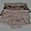 Maidenform Women's Boyshort Underwear, Microfiber Boyshort Panties, Full-coverage Panty, 3-pack (Sandshell/Evening Blush/Mauve Petal), M