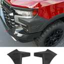 2pcs Front Bumper End Cap Trim Compatible with 2019-2025 Chevy Silverado 1500 ZR2 Side Front Bumper End Cover TPE Protector Replacement for 2019-2025 Chevy Silverado Accessories