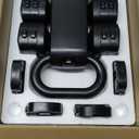 2-in-1 Adjustable Dumbbells Set, 4 Levels Weight Dumbbells Set for Women Men, Each 2.2/3.3/4.4/5.5lb Hand Weights with Kettlebell Form for Home Gym Exercise Training (Black)