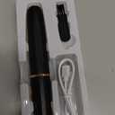 Dust2Oasis Heated Eyelash Curlers - 2 in 1 Clip-Type, Electric, LED Display, 3 Temp Settings, USB Rechargeable, Natural Curling, 24H Long Lasting, Dark Black, Stainless Steel, Clean Brush Included