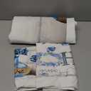 Skull Theme 3 Pieces Duvet Cover Comforter Set with 2 Pillowcase Queen Size Gothic Colorful Bed Sheet Quilt Bedroom Bedding for Lover Kids, Blue