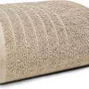 Tens Towels Pack of 1 Jumbo Bath Sheet 40 x 80 Inches, Extra Large & Light Weight, Quicker to Dry, 100% Cotton, Super Soft & Absorbent, Perfect to Wrap Yourself in, Beige