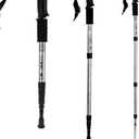Expandable Baton Hot Fashion Outdoor Durable Trekking Retractable Hiking Walking Stick Pole Trekking Poles Sporting Goods (Silver)