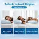 QUTOOL Double Sided Cooling Pillow for Hot Sleepers, Shredded Memory Foam Pillows King Size Set of 2, Adjustable Soft & Firm Gel Bed Pillow for Side, Back, Stomach Sleepers, King-20'*36'