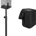 Bose S1 Pro Speaker Stand with Dustproof Cover, All-Metal | For Bose S1 Pro & S1 Pro Plus. Height 22.6"-36.2". Anti-vibration rubber base. Floor standing mount perfect for home, stage