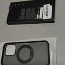 TORRAS 360 Magnetic Stand for iPhone 16 Pro Max Case, [Fit for MagSafe] [Military-Grade Protection] Translucent Slim Case for iPhone 16 Pro Max, Obsidian Black, Ostand O3 Fitness Series