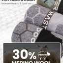 OutdoorMaster Merino Wool Ski Socks, 2/3 Pairs Compression Over The Calf for Men & Women, Winter Snowboard Thermal Socks (Black, XL)