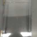 1 Clear Hard Plastic Box with Hinged Lid , 10 3/8" L x 6" W x 2" H, Plastic Display Case and Keepsake Storage Box, Made in USA by Gary Plastic Packaging