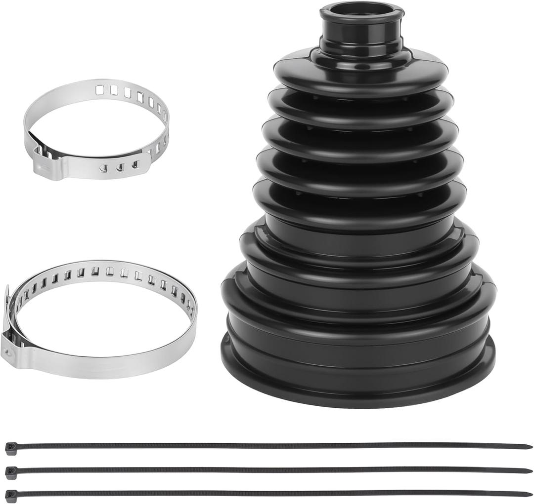 2-Pack Universal CV Axle Boot Repair Kit with Clamps, Flexible Silicone CV Joint Boot Fits 1934mm Shafts, Fit for Jeep Honda Nissan Subaru Toyota Kia Chevy Fiat 500 Hyundai BMW Mini Cooper Mitsubishi