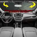Gven Windshield Sun Shade for Car Front Window Cover Sunshades Visor Automotive Sun Shield for Compact Sedan, Suv, Midsize Sedan, Small Pickup Blocks UV Rays Keep Your Vehicle Cool (Flag, S)