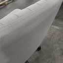 NEO Chair Criss Cross Chair with Wheels Armless Cross Legged Office Desk Wide Comfy Vanity Makeup Chair Adjustable Swivel Rolling Computer for Home Office Fabric (Beige)