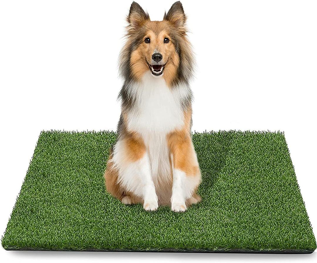 43.5 x 29.8 inches Fake Grass Pee for Dogs Artificial Grass Rug Pad for Puppy Potty Washable Grass Mat for Pet Training with Drainage Hole and Easy to Clean