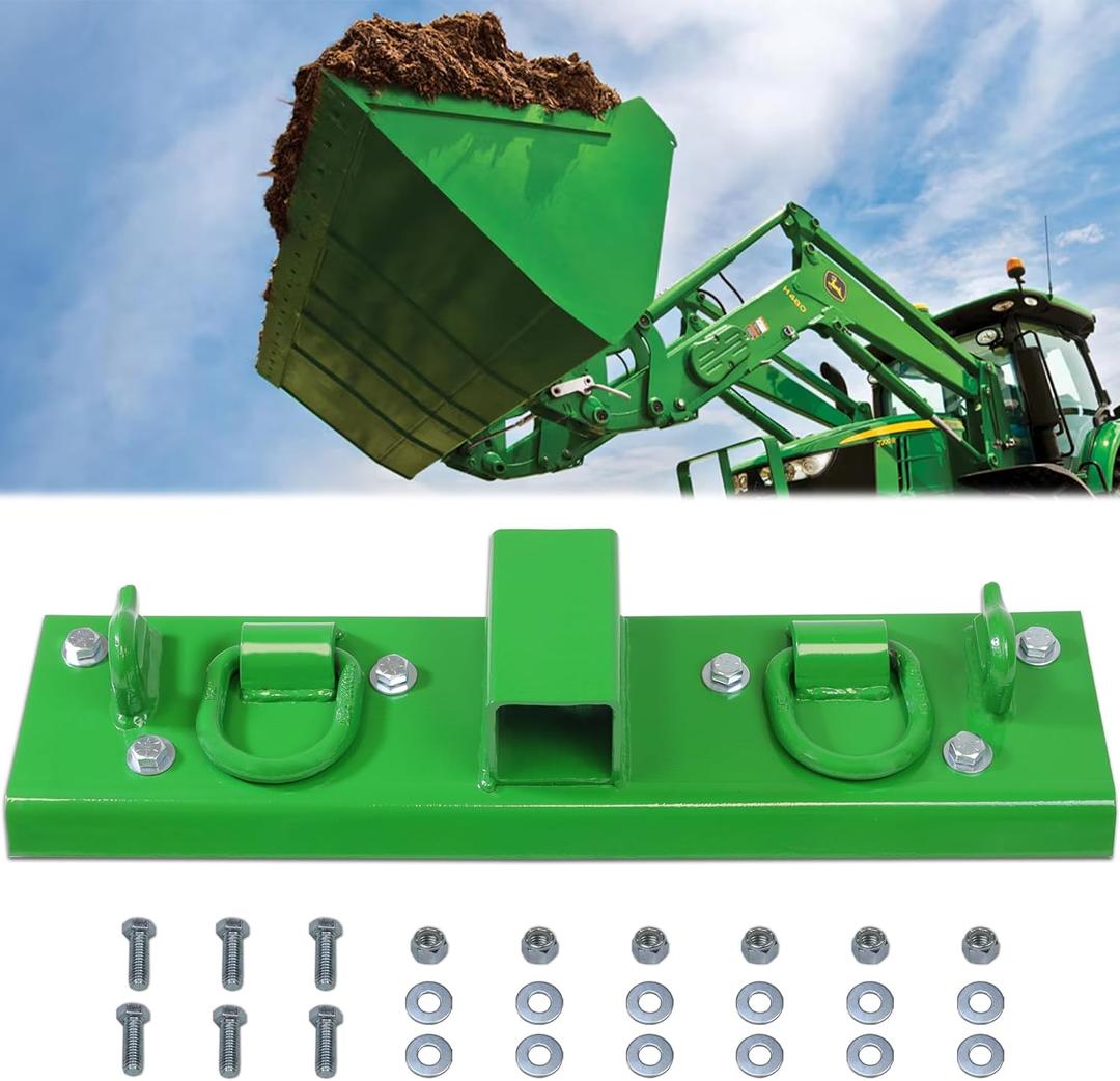 JY PERFORMANCE Tractor Grab Hooks Compact Tractor Bucket Hooks Bolt On Compatible with John Deere 1025R 2320 2520 2720 2025R 2032R 2038R 3032E 4010 4100 4110 4115