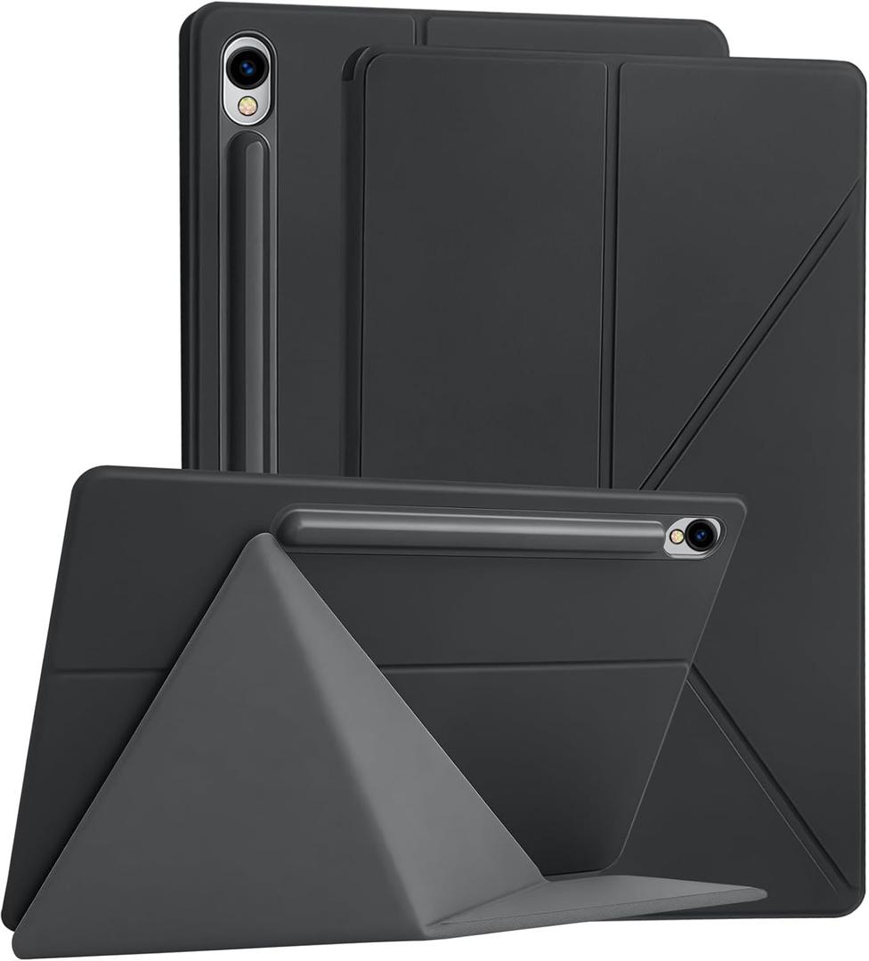 Magnetic Case for Samsung Galaxy Tab S10 FE/S9 FE 10.9" /S9 11" /S10 Lite (SM-X400/X520/X526B/X510/X516B/X710/X716B) Tablet with S-Pen Holder, Auto Wake/Sleep Smart Tablet Cover, Black