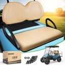 10L0L Golf Cart Front Seat Cushion & Backrest Kit for Club Car Precedent 2004-2011, Club Car Replacement Deluxe Bottom & Backrest Kit