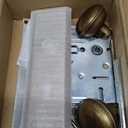 3 Pack Mortise Lock Set for Interior Door, Vintage Door Knobs with Lock and Skeleton Key, Antique Brass Door Knobs for Old Style Doors