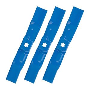 Low Lift Mulching Mower Blade for 942-05067 742-05067 for Cub Cadet 50 inch Deck 19A30016 3 Pack (Blue)