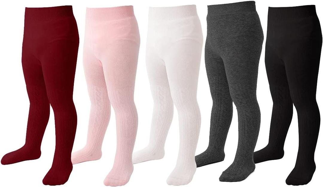 Baby Girls Tights Solid Cable Knit LeggingsWarm Stockings For Toddler