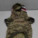 Camo Dog Hoodie Dog Clothes Extra Warm Fleece Lining Stretchy Fit for Small Medium Large Dogs (Camo, XXX-Large) (3XL(Chest:30",Back:23"))