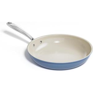 Redchef Nonstick Frying Pan Skillet, Ceramic Non-Stick Saute Pans, 11 inch Cooking Fry Pan with Stay Cool Handle, All Stovetops (Gas, Electric & Induction), Dishwasher/Oven Safe, PFAS-Free (Blue)