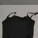 REORIA Women's Sexy Square Neck Trendy Sleeveless Adjustable Spaghetti Strap Corset Tank Crop Tops, S