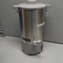 SYBO 45Cup Coffee Urn, Commercial Grade Stainless Steel Percolate Coffee Maker, Removable Filter, Easy to Clean, Hot Water Urn for Catering, Hot Beverage Dispenser with Cool-Touch Handles, 6L, Grey