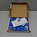 LANKER 24 Pack LED Tea Lights Candles, Flickering Blue Flameless Tealights, Long Lasting Battery Operated Fake Candles, Decoration for Halloween and Christmas (Blue - 24pcs)