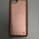 iPhone 6s/6/8/7/SE (2020/2022) Battery Case, Rose Gold, 6000mAh, Sync-Through Technology, Polycarbonate, Ultra Slim Rechargeable Charging Case